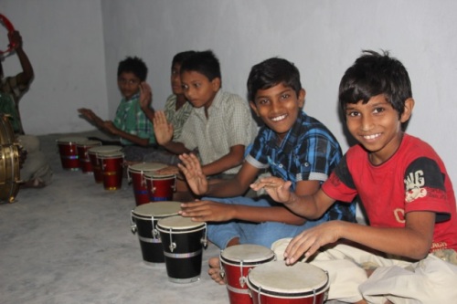 Kids in India Drums Class